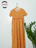 Maternity and Nursing Maxi Dress - Cotton
