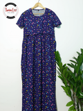 Maternity and Nursing Maxi Dress - Cotton