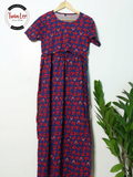 Maternity and Nursing Maxi Dress - Cotton