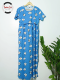 Maternity and Nursing Maxi Dress - Cotton