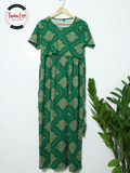 Maternity and Nursing Maxi Dress - Cotton